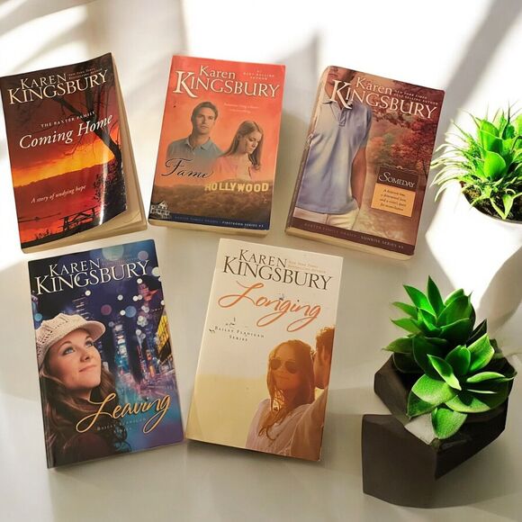 Karen Kingsbury Paperback Books Lot Of 5 Christian Fiction Novels - Picture 1 of 4